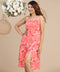Reformation Printed High Slit Sundress